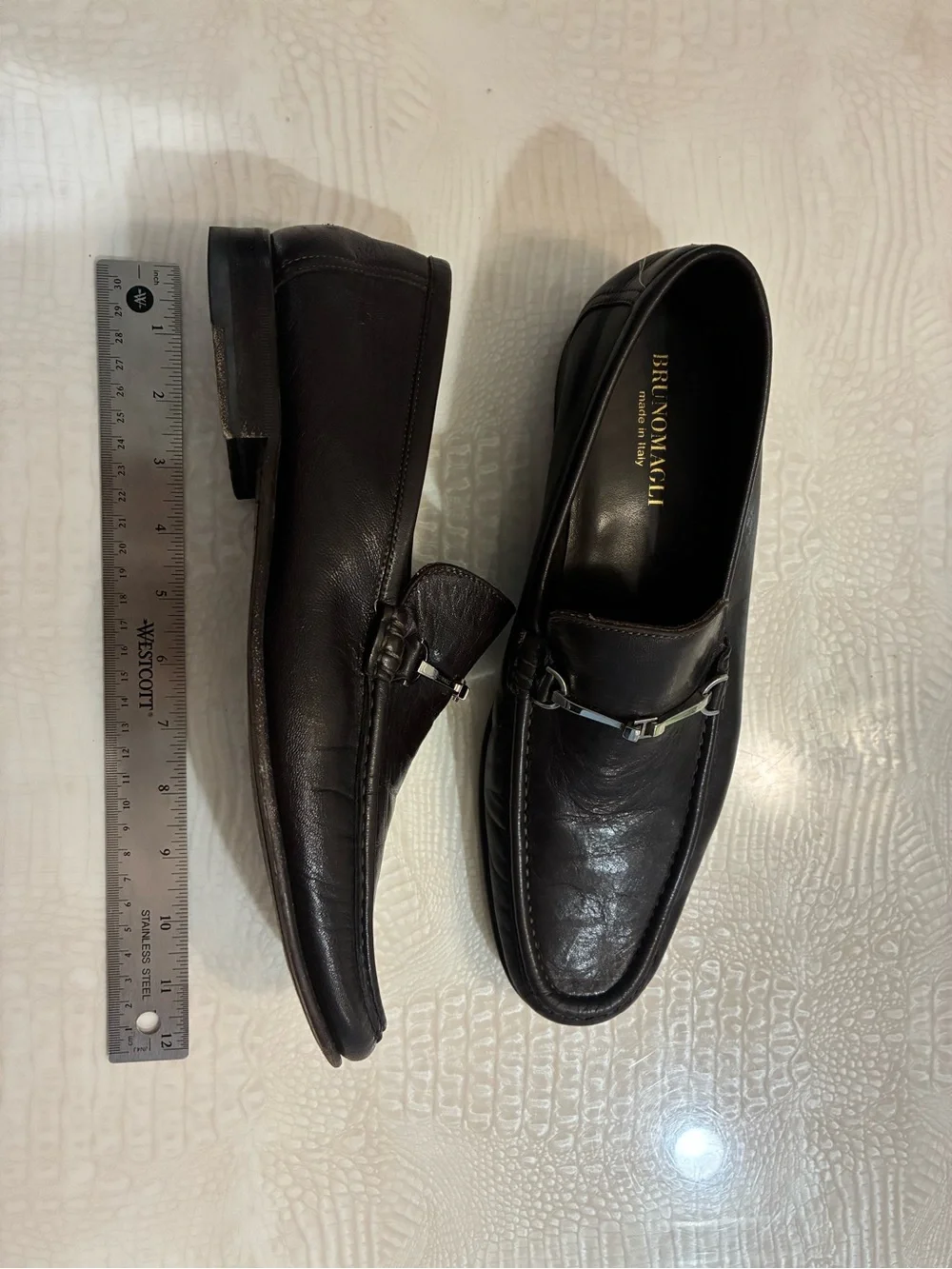Brunomagli   Leather Bit Loafers for Men
